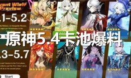 原神3.4最新卡池爆料,新角色与限定武器齐聚，探索神秘“翠绿之影”